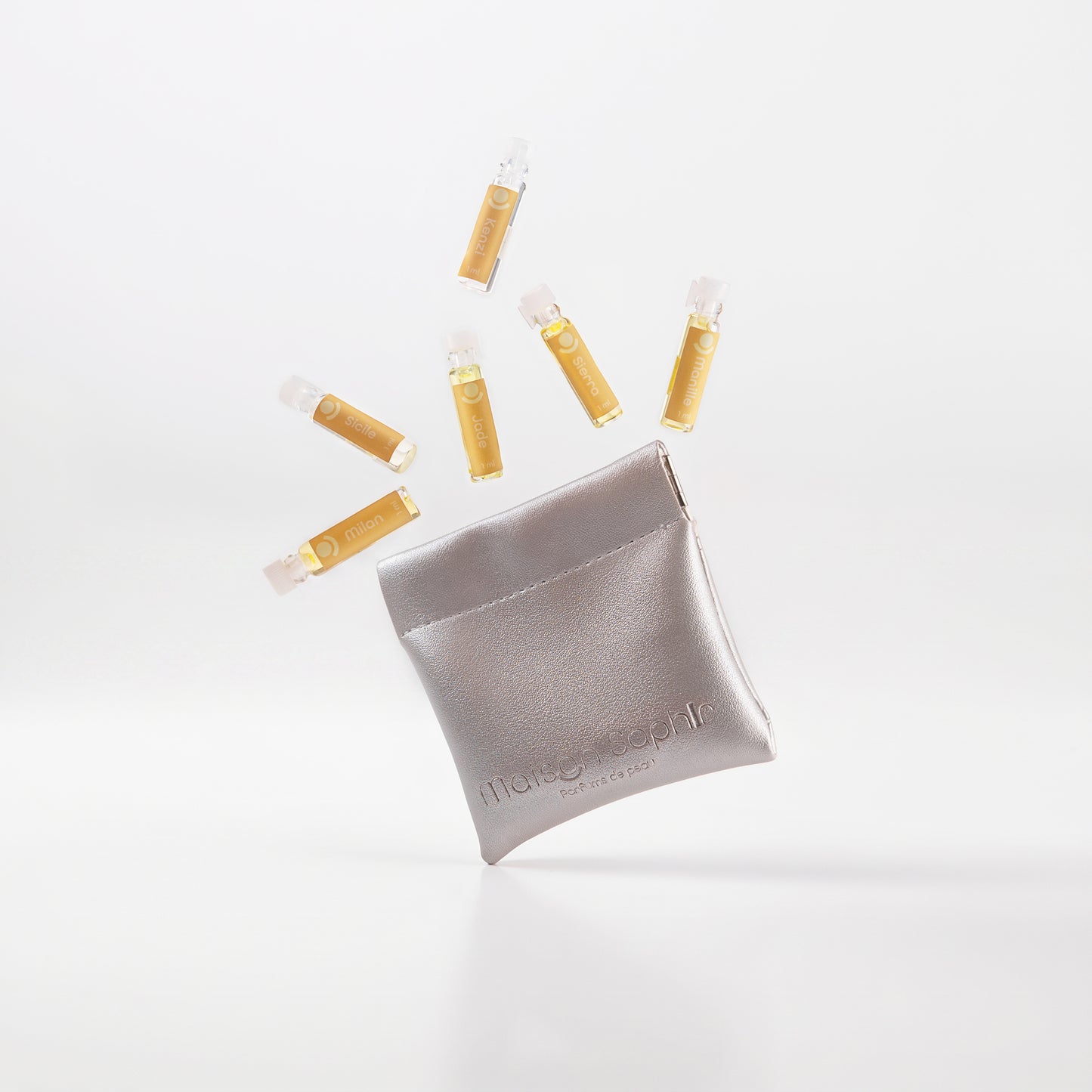 Sélection découverte  •6 huiles parfumées de 1ml + pochette offerte•