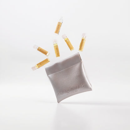 Sélection découverte  •6 huiles parfumées de 1ml + pochette offerte•