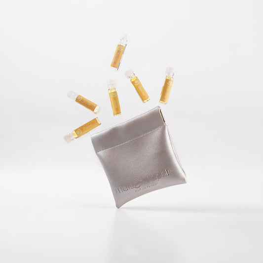 Sélection découverte  •6 huiles parfumées de 1ml + pochette offerte•
